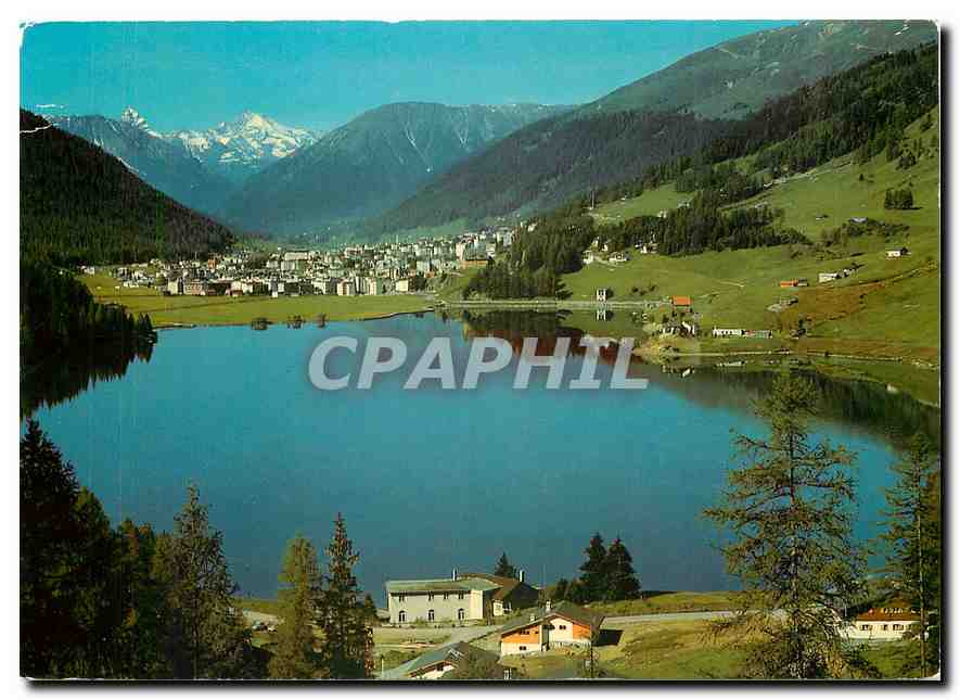 CPM Davos Davosersee Blick auf Tinzenhorn 