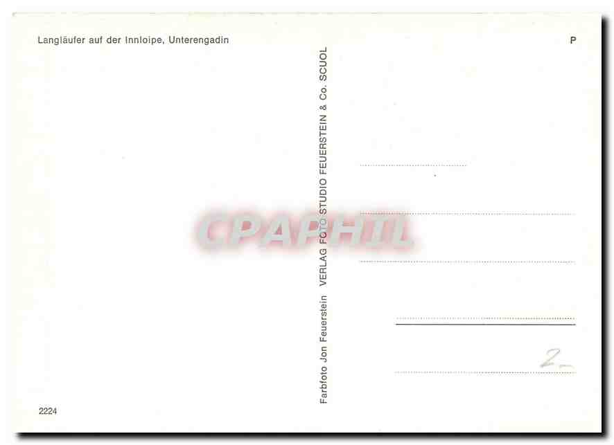 CPM Langlaufer auf der Innloipe Unterengadin  — Rückseite