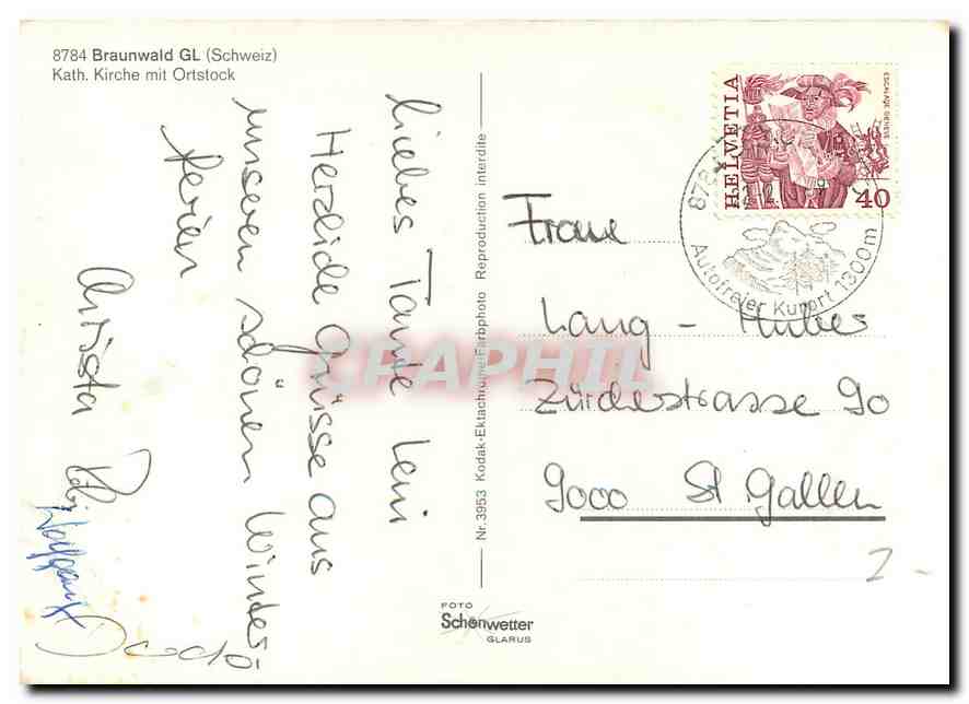 CPM Braunwald  — Rückseite