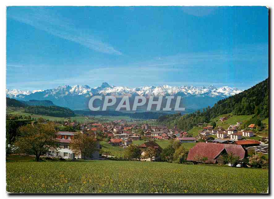 CPM Oberdiessbach mit Stockhornkette Nunenen und Gantrisch 