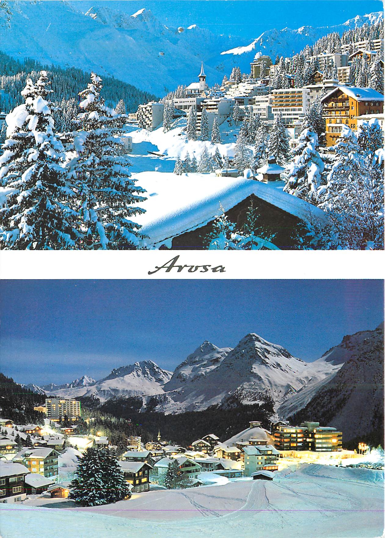 CPM Arosa Dorf Inner Arosa Mondscheinnacht 