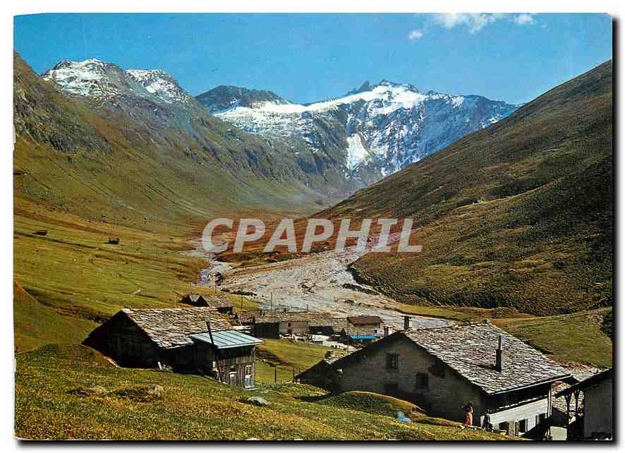CPM Avers Juf Blick gegen Uf den Fluen Forcellina und Piz Turba 
