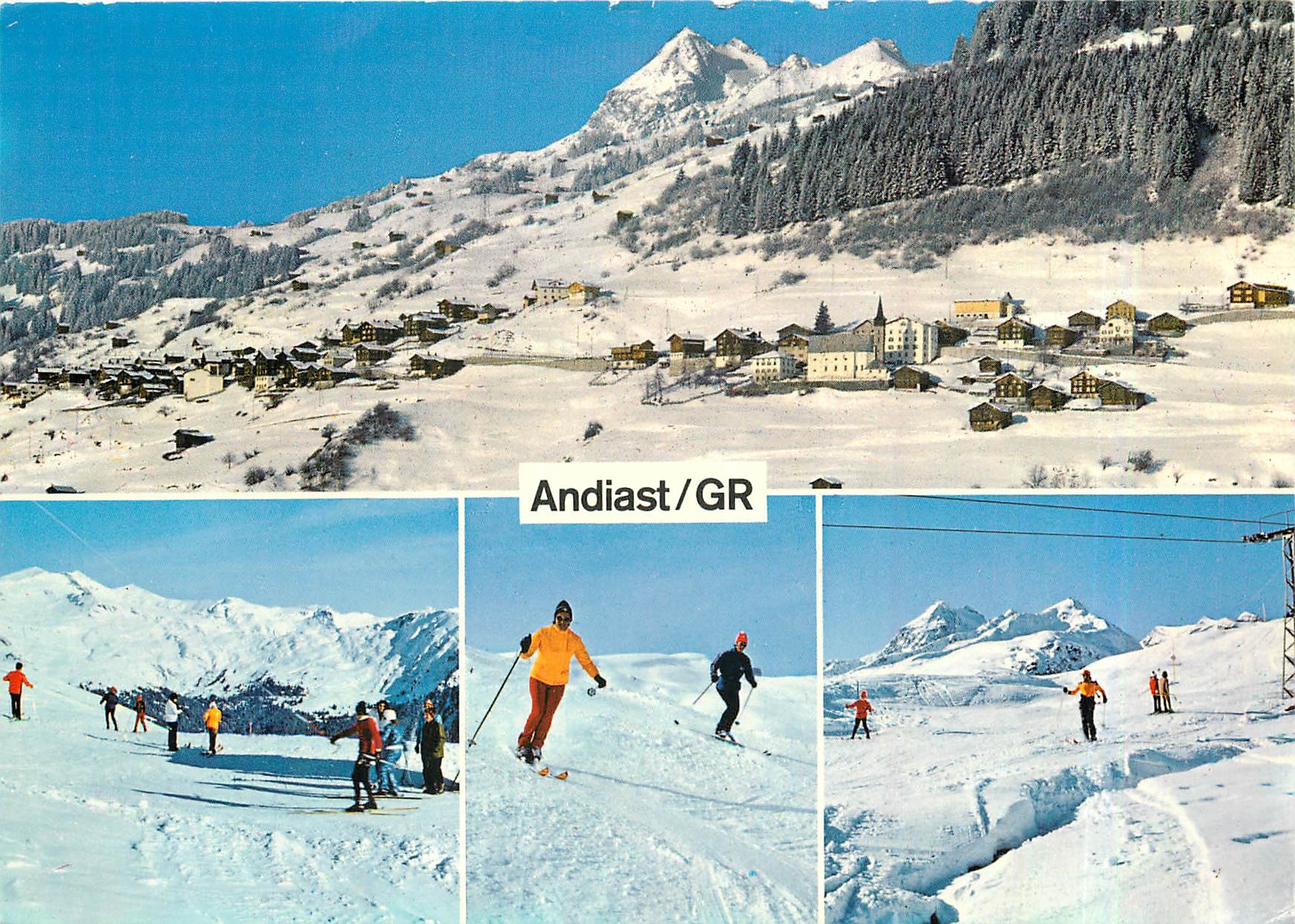 CPM Andiast Bundner Oberland mit den Brigelserhorner und im Skigebiet vom Perz d'Artgas 