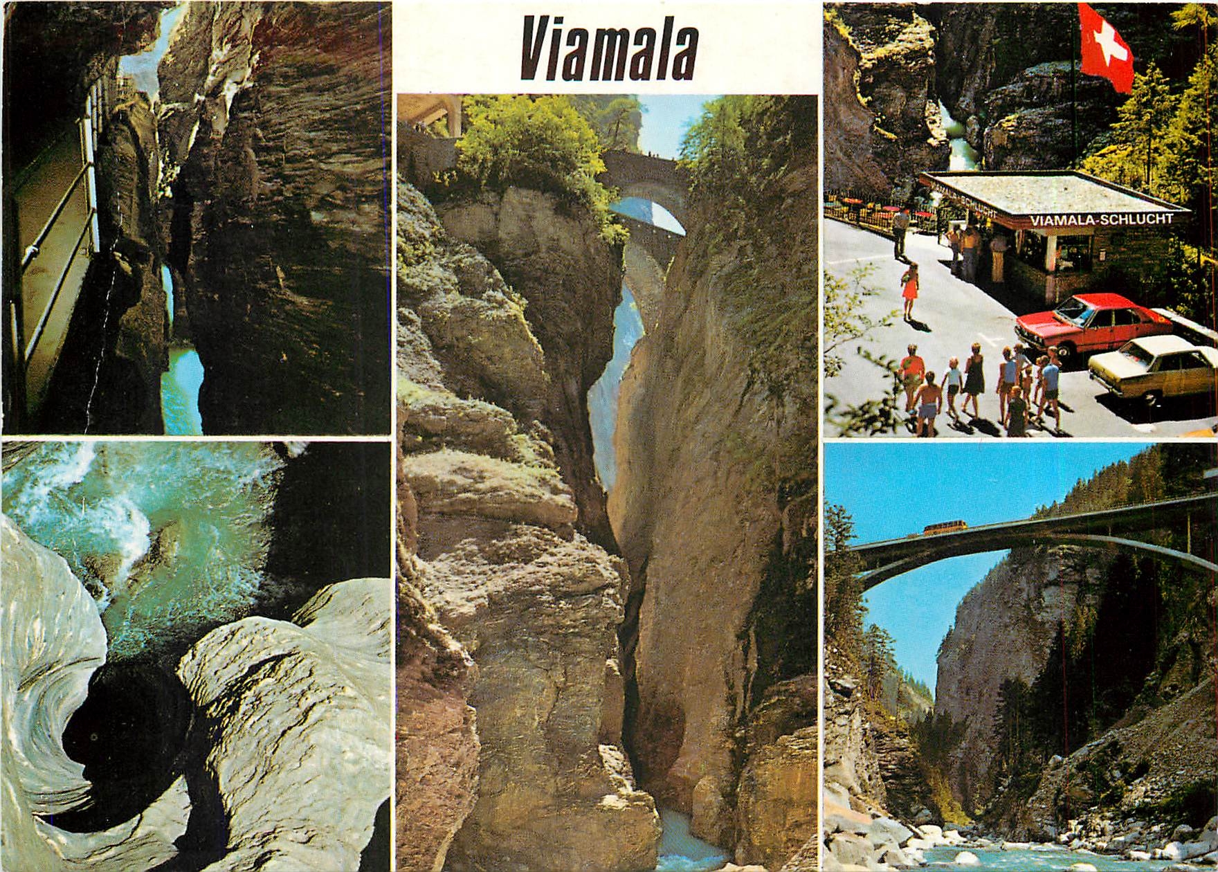CPM Viamalaschlucht bei Thusis an der San Bernardino Strasse  