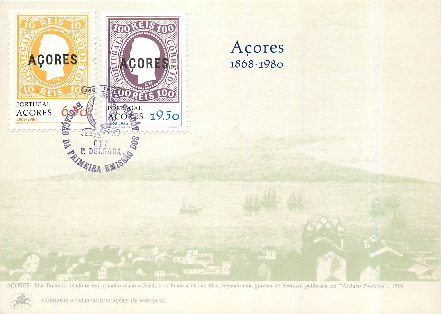 CPM Acores 1868 1980  Ilha Terceira
