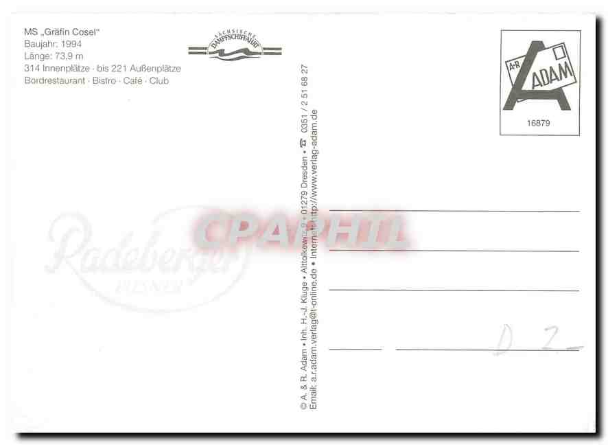 CPM MS Grafin Cosel  — Rückseite