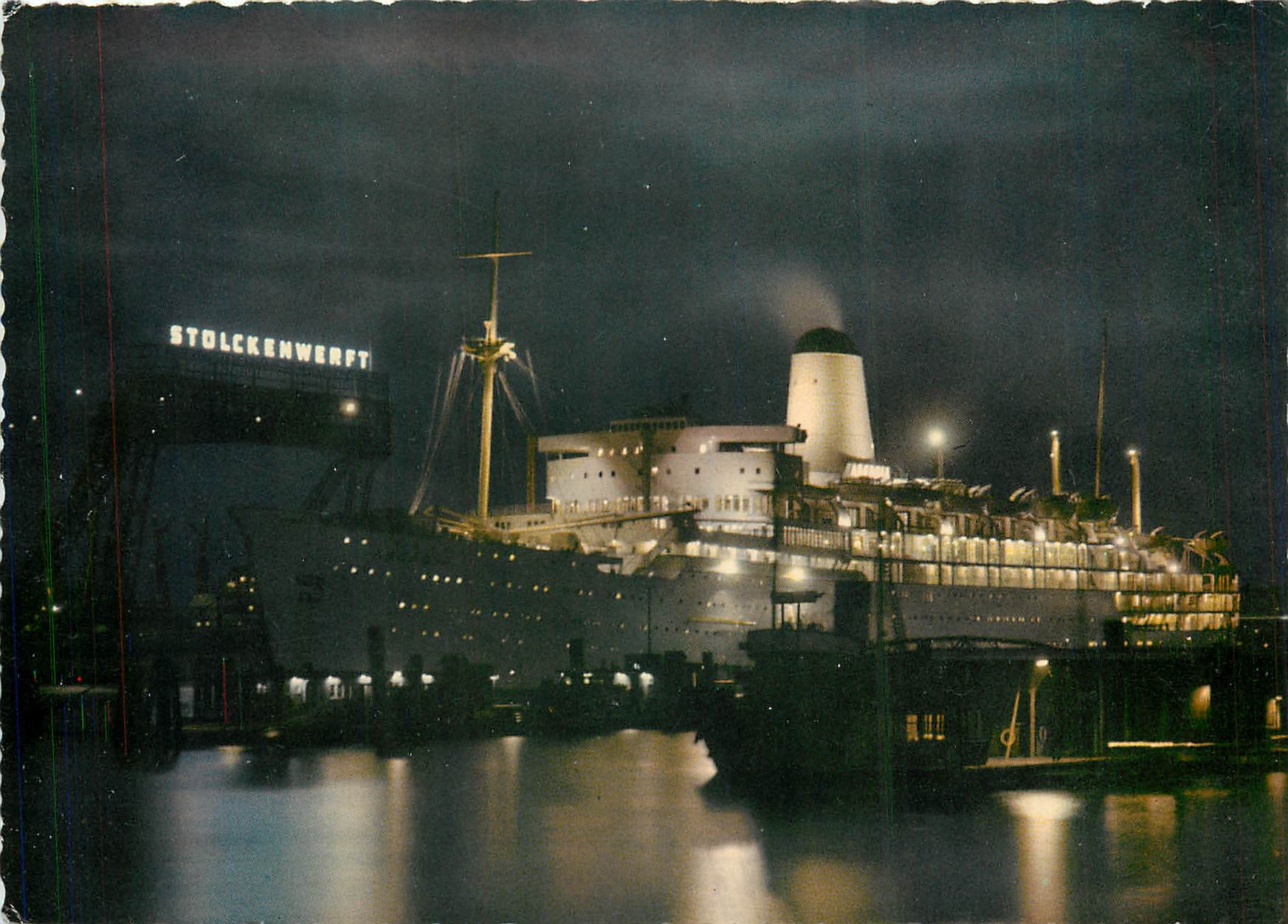 CPM Hamburg Passagierschiff Arcadia im Hafen 