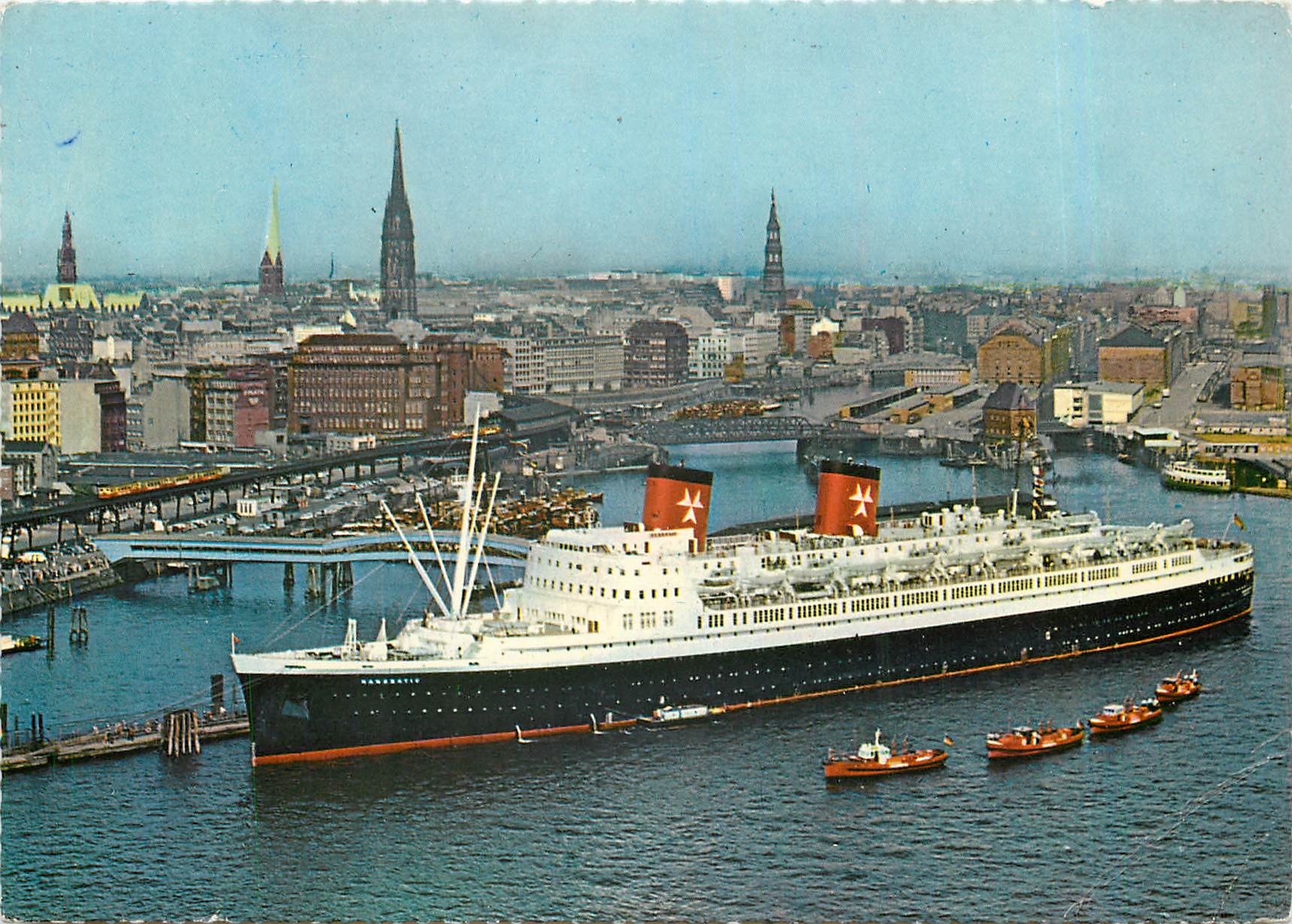 CPM Passagier Schnelldampfer Hanseatic Hamburg Atlantic Linie 