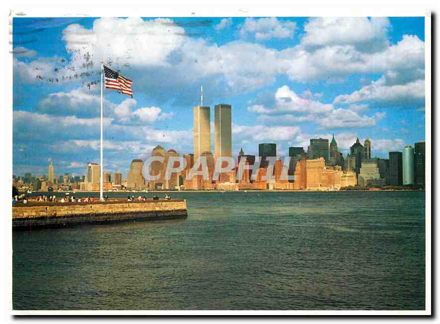 CPM New York City Downtown Skyline as seen from Ellis Island 