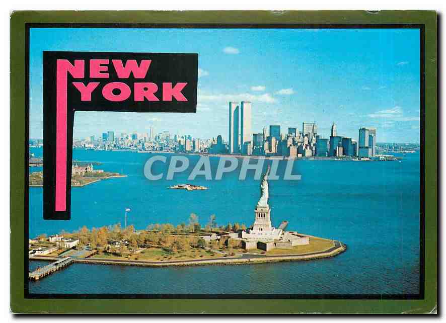 CPM New York Statue of Liberty The world famous symbol of peace stands at the entrance to New York H
