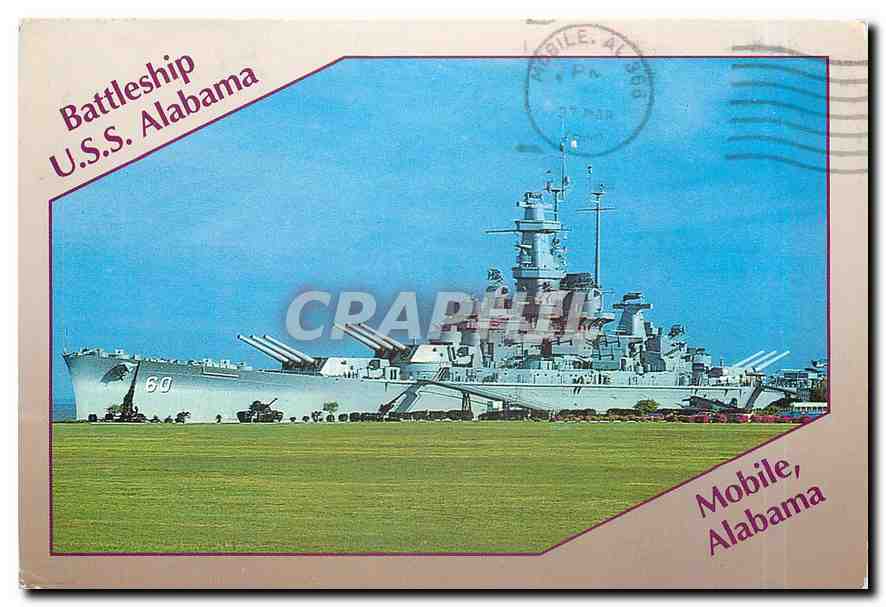 CPM Battleship USS Alabama Mobile Alabama 