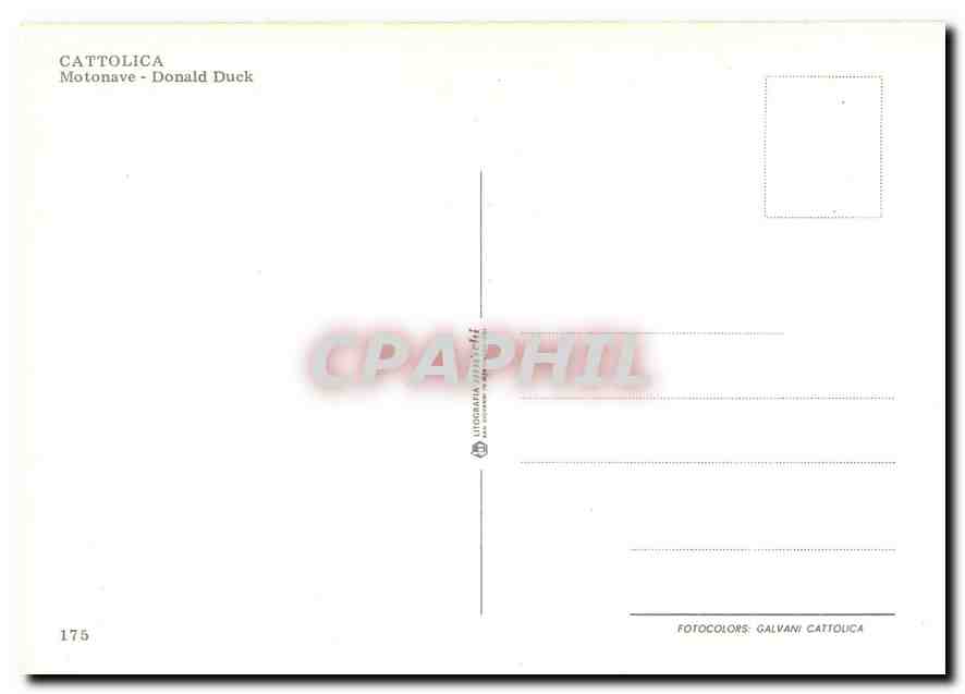 CPM Cattolica Motonave Donald Duck  — Back
