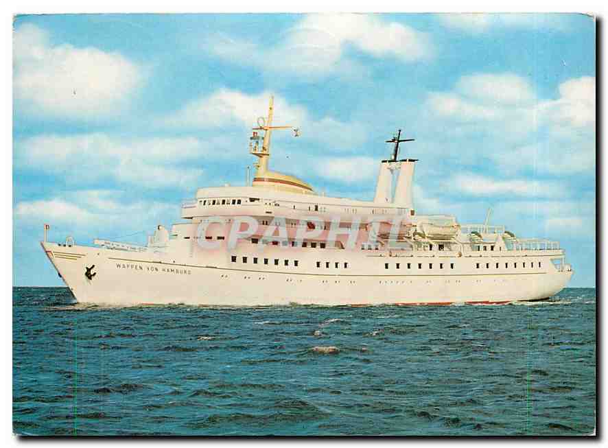 CPM Motorschiff Woppen von Hamburg in voller Fahrt auf hoher See 
