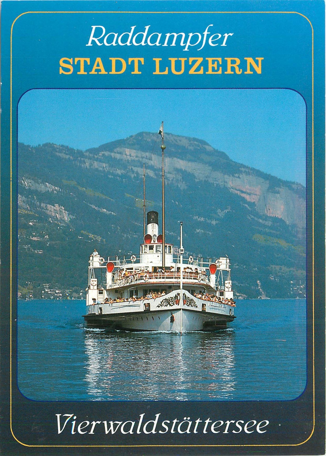 CPM Raddampfer Stadt Luzern Vierwaldstattersee 