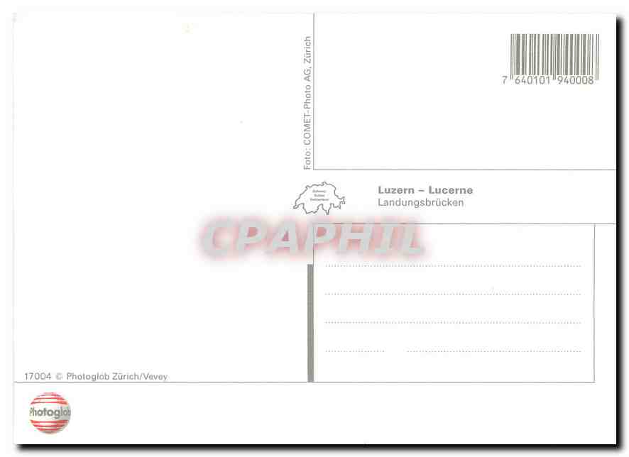 CPM Luzern Landungsbrucken  — Rückseite
