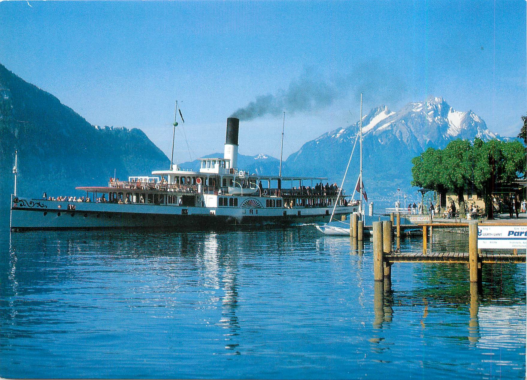 CPM Switzerland Weggis Vierwaldstattersee DS Uri Baujahr 1901 