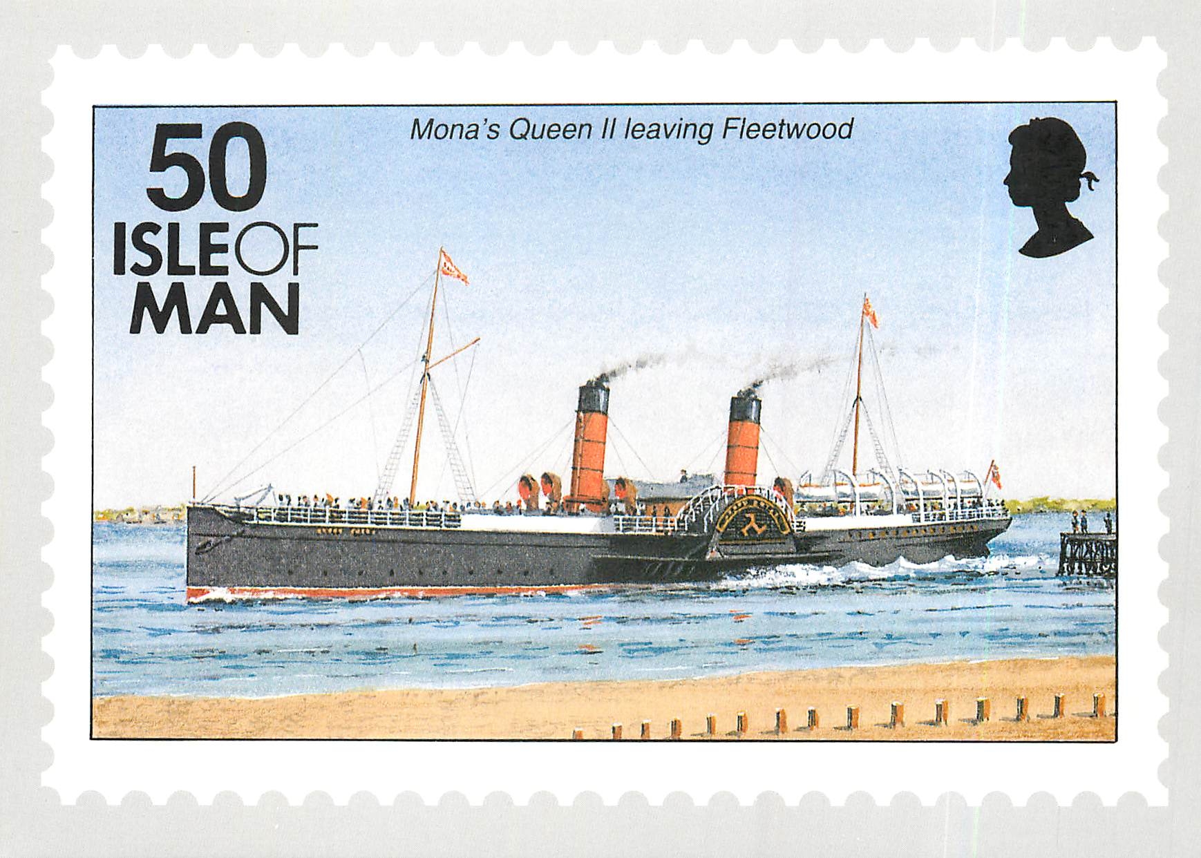 CPM Ships Isle of Man Mona's Queen II leaving Fleetwood 