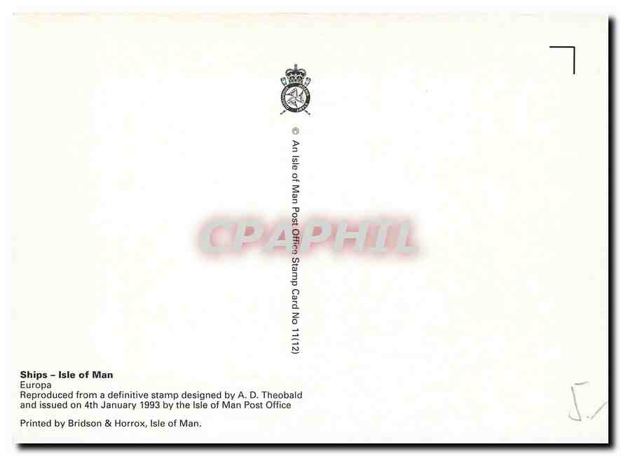 CPM Ships Isle of Man Europa  — Rückseite