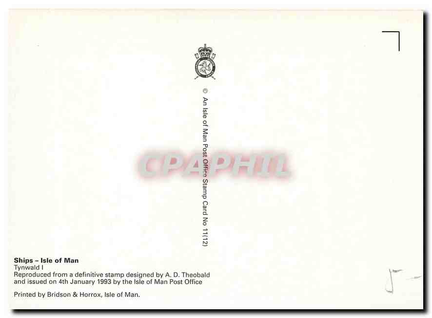 CPM Ships Isle of Man Tynwald I  — Rückseite