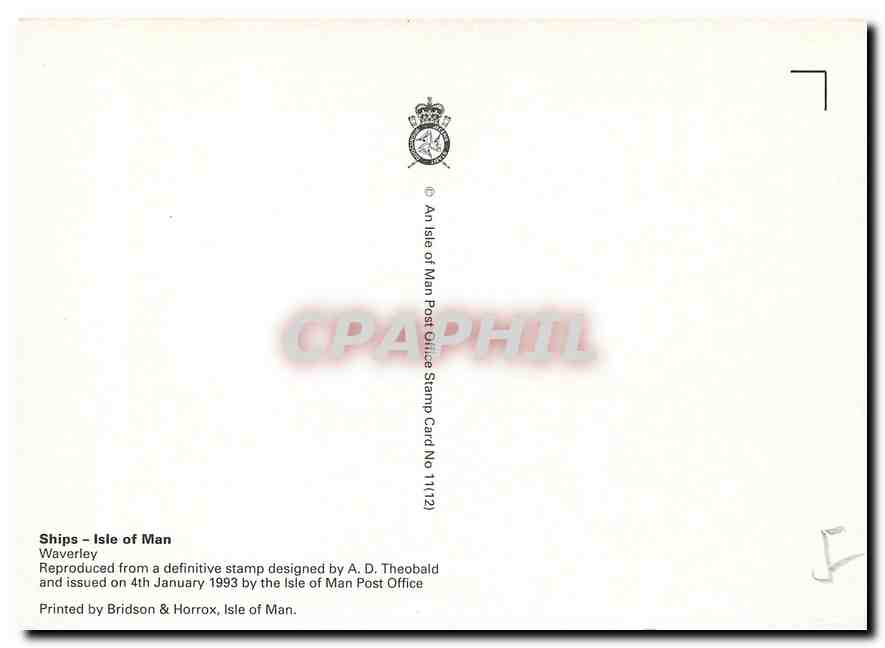 CPM Ships Isle of Man Waverley  — Back