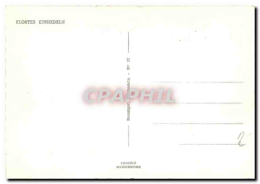 CPM Kloster Einsieldeln  — Rückseite