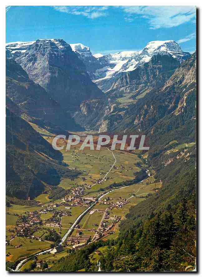 CPM Braunwald Schweiz Blick auf Linthal mit Todikette 