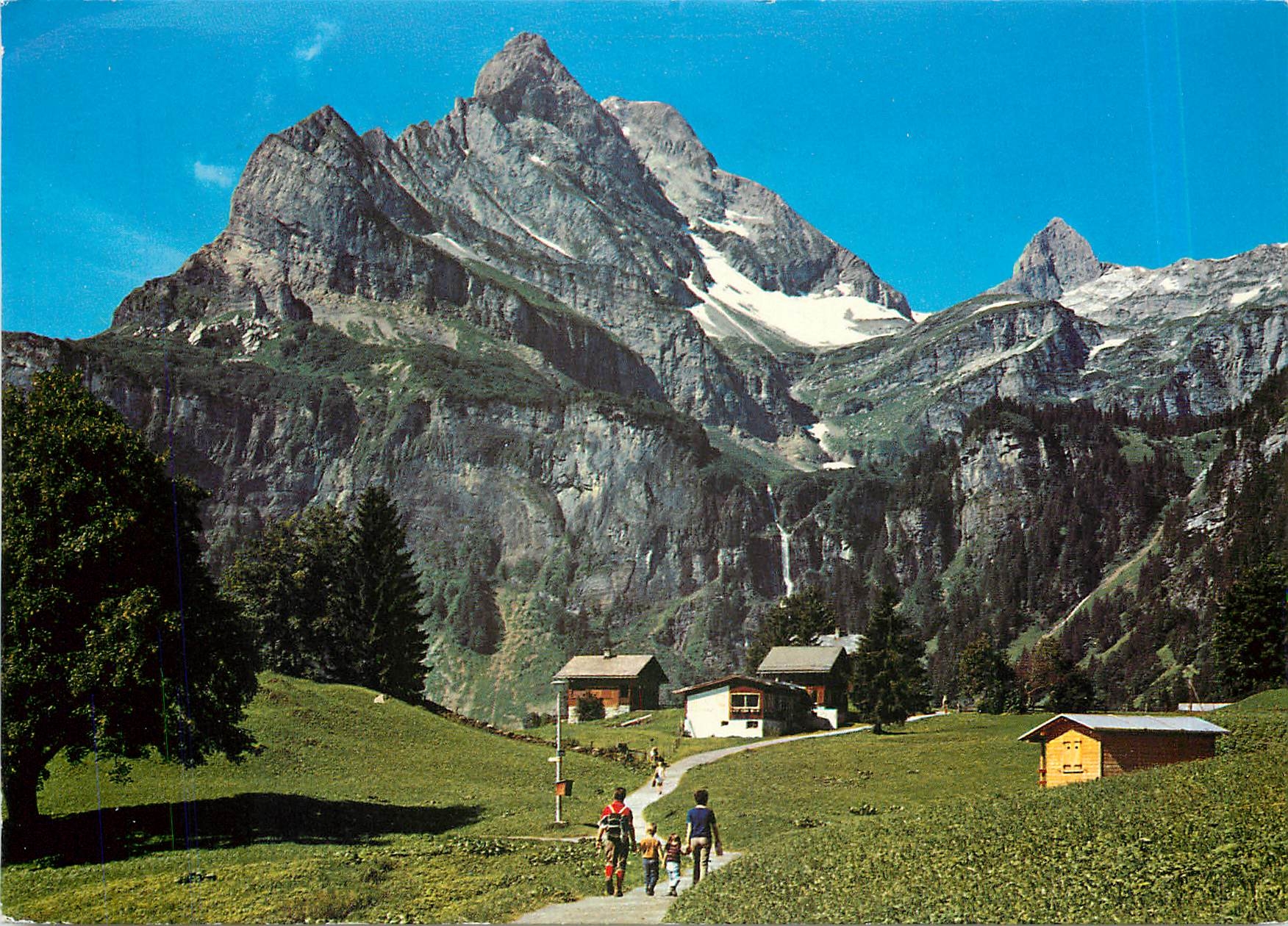 CPM Braunwald Blick gegen Ortstock und Hoher Turm 