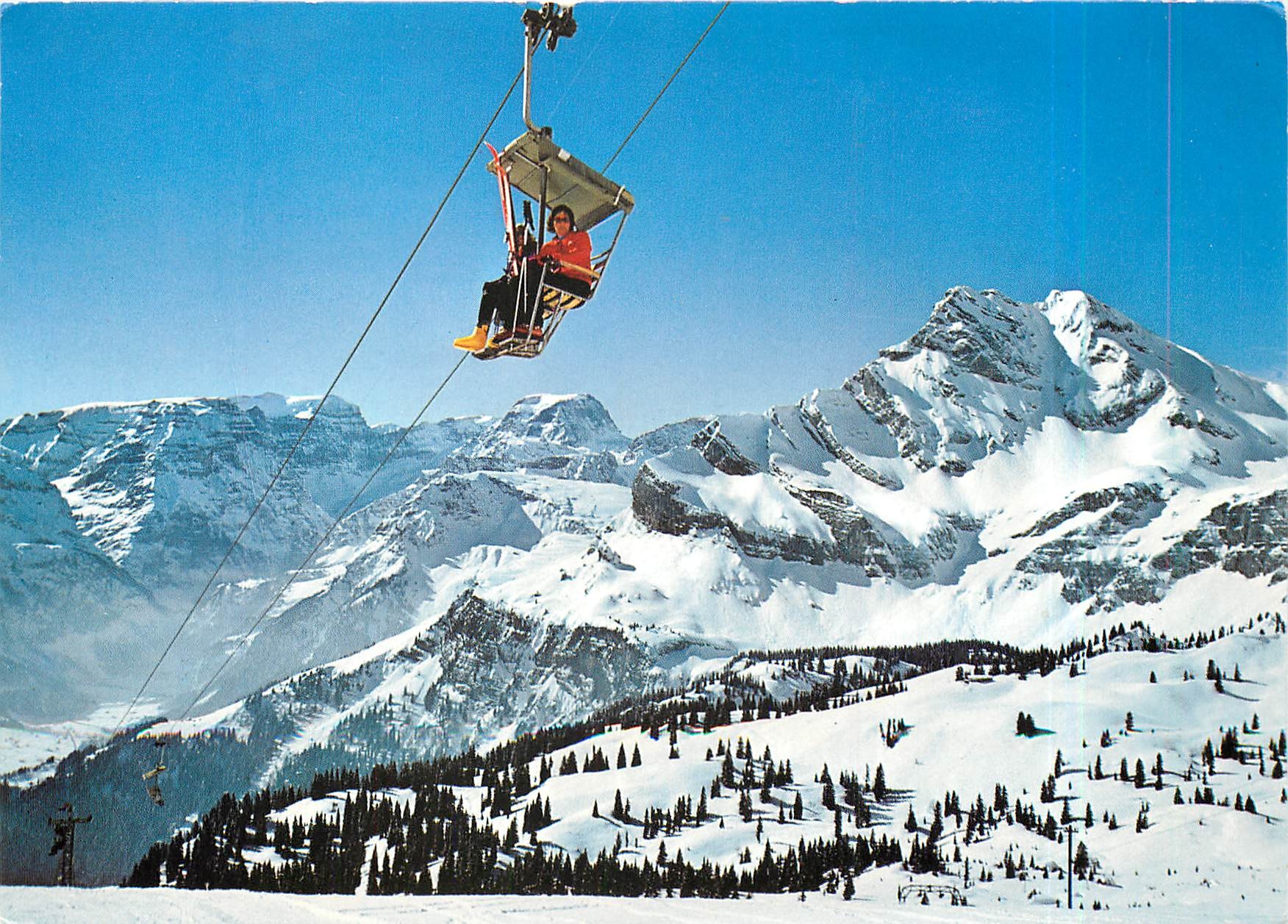 CPM Braunwald Sesselbahn Gumen mit Blick gegen Todi und Ortstock 