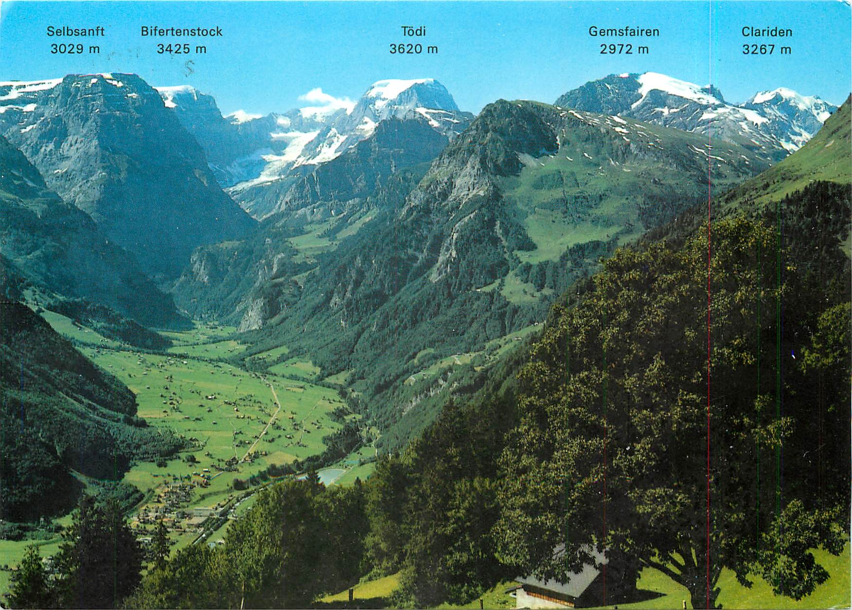 CPM Braunwald Blick auf Linthal mit Todikette 