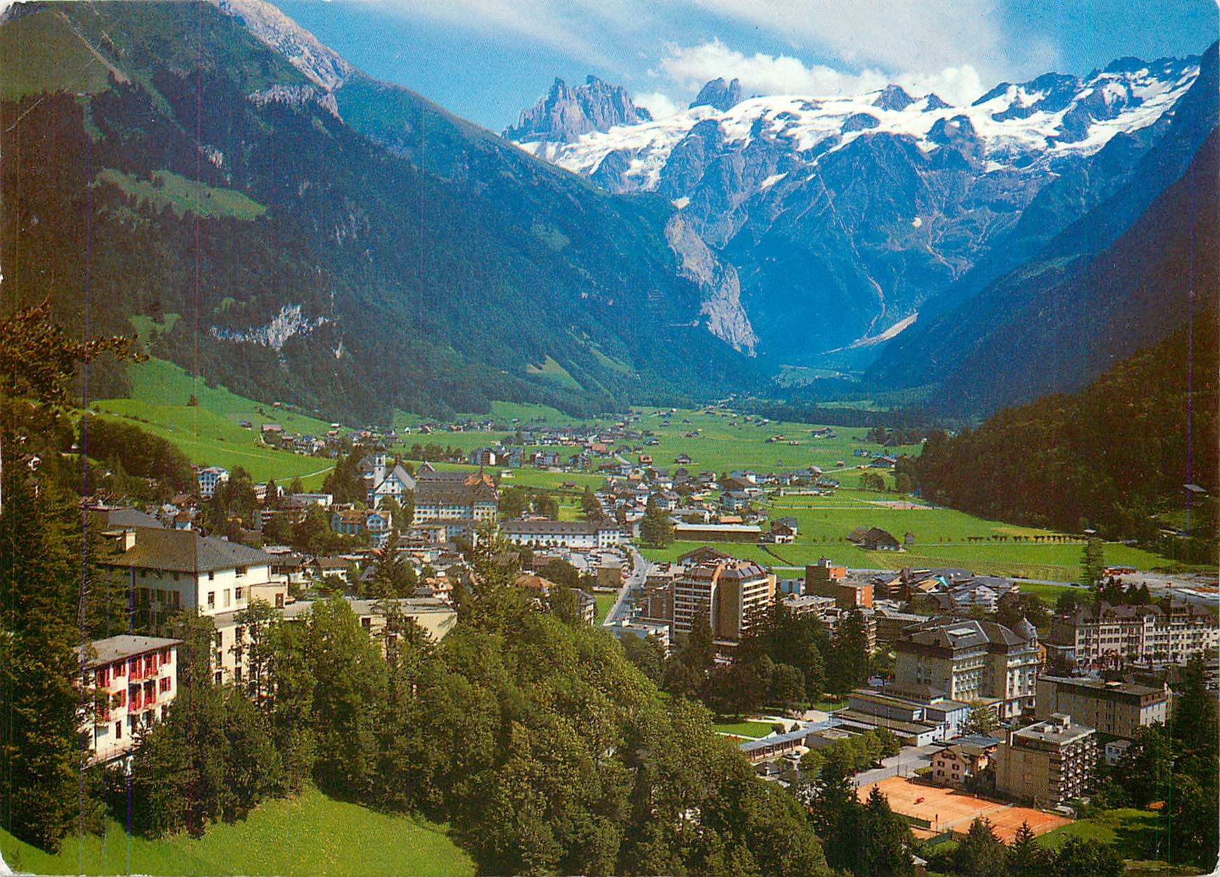 CPM Engelberg Zentralschweiz Dorf mit Spannorter 