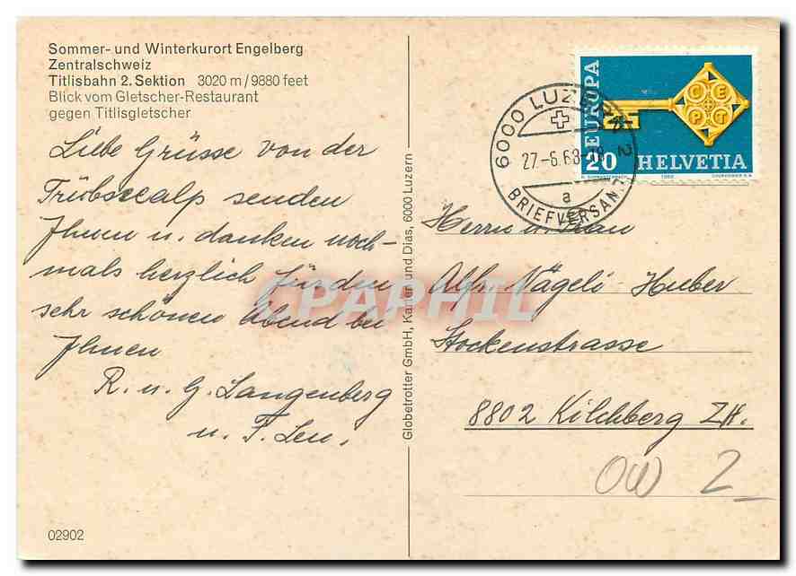 CPM Sommer und Winterkurort Engelberg Zentralschweiz  — Back
