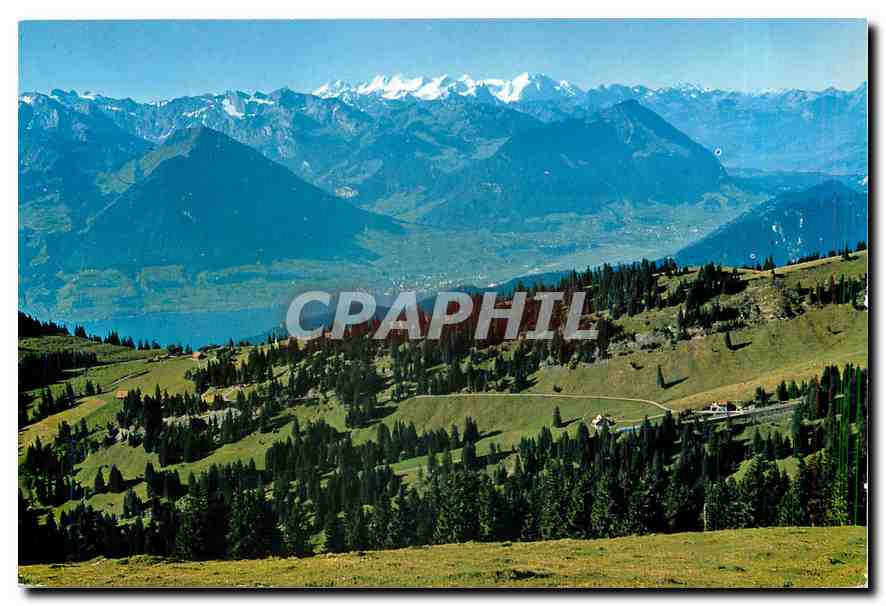 CPM Blick vom Rigi Kulm auf Unterwaldner und Berner Alpen 