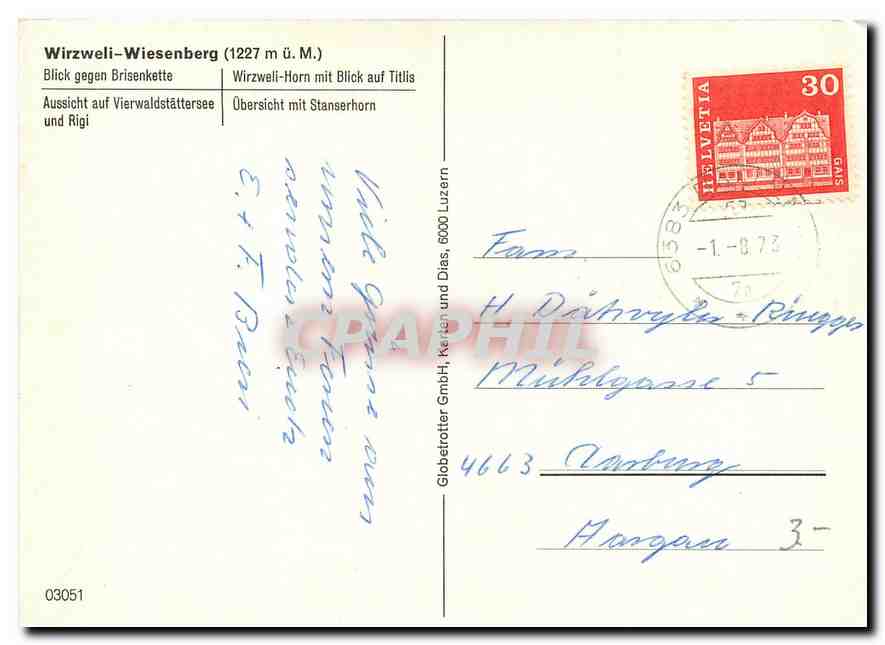CPM Wirzweli Wiesenberg  — Back