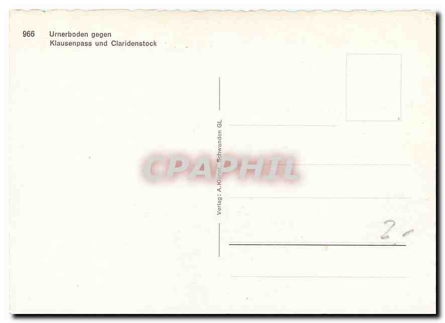 CPM Urnerboden gegen Klausenpass und Claridenstock  — Back