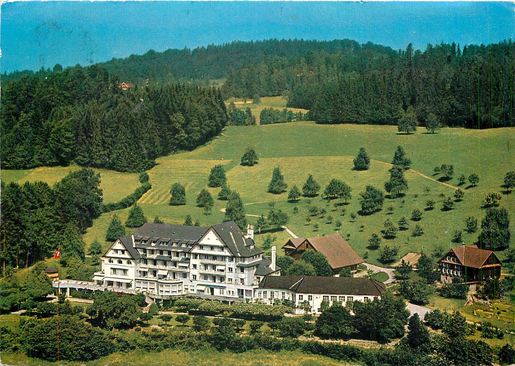 CPM Fliegeraufnahme Kurhaus Sonn Matt Luzern 