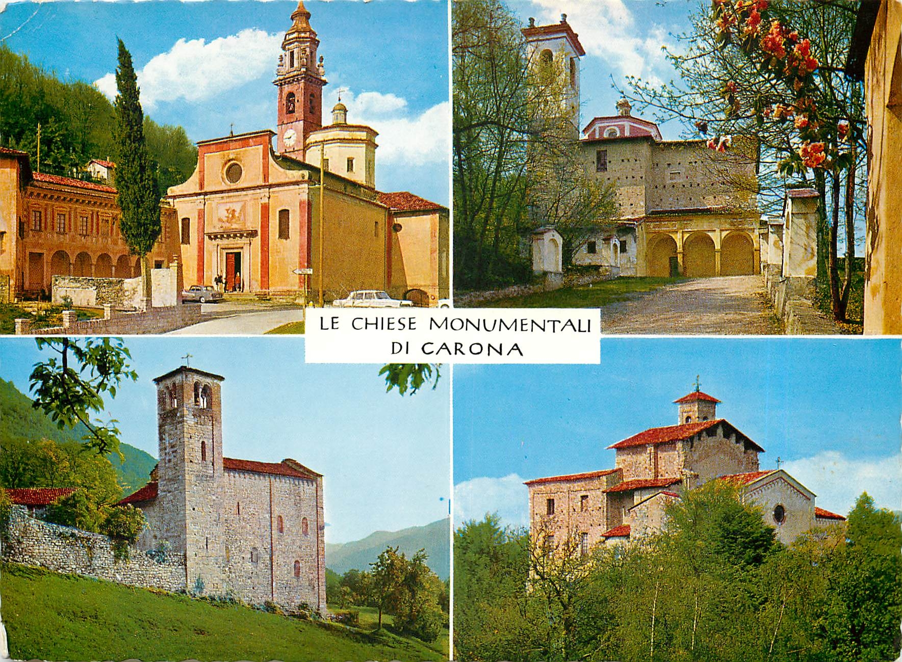 CPM Le Chiese Monumentali di Carona 