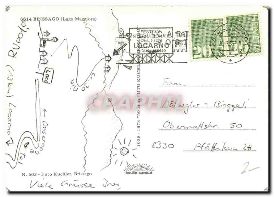 CPM Brissago Lago Maggiore  — Verso