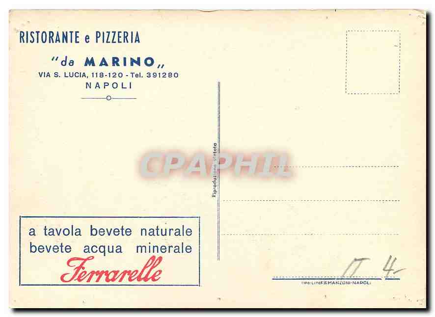 CPM Ristorante e Pizzeria da Marino Napoli  — Rückseite