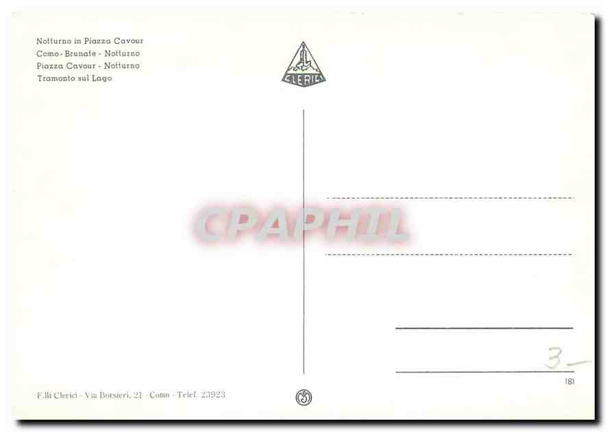 CPM Como di Notte  — Rückseite