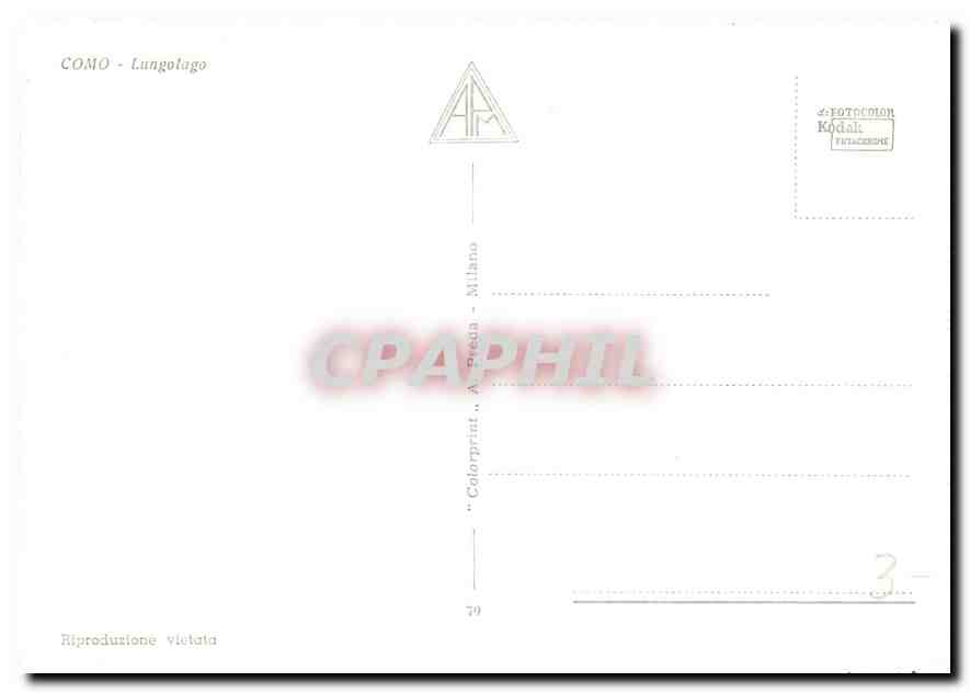 CPM Como Lungolago  — Rückseite