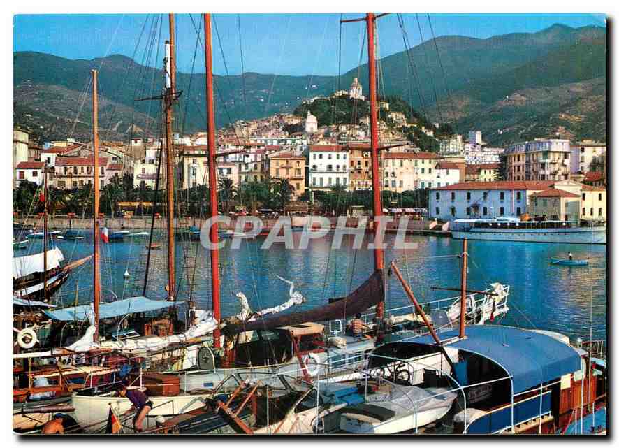 CPM San Remo Riviera des Fleurs Port et Ancienne Ville 