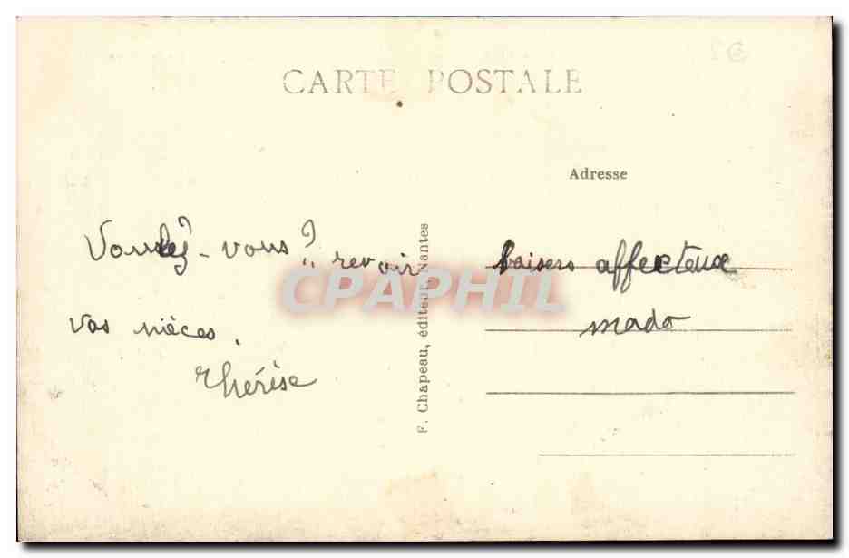 Saint Marc sur MEr CPA Rochers pris de la plage — Back