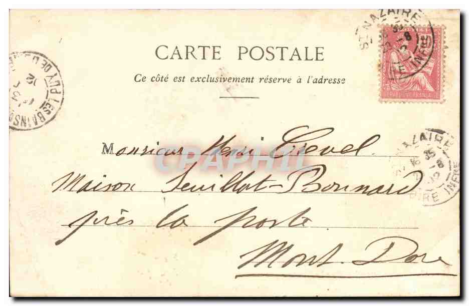 Saint nazaire CPA Le Transatlantique La Navarre — Back