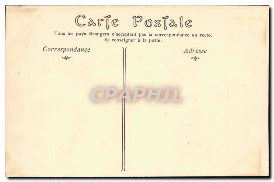 Angers CPA Pont de la Basse Chaine et le chateau — Verso