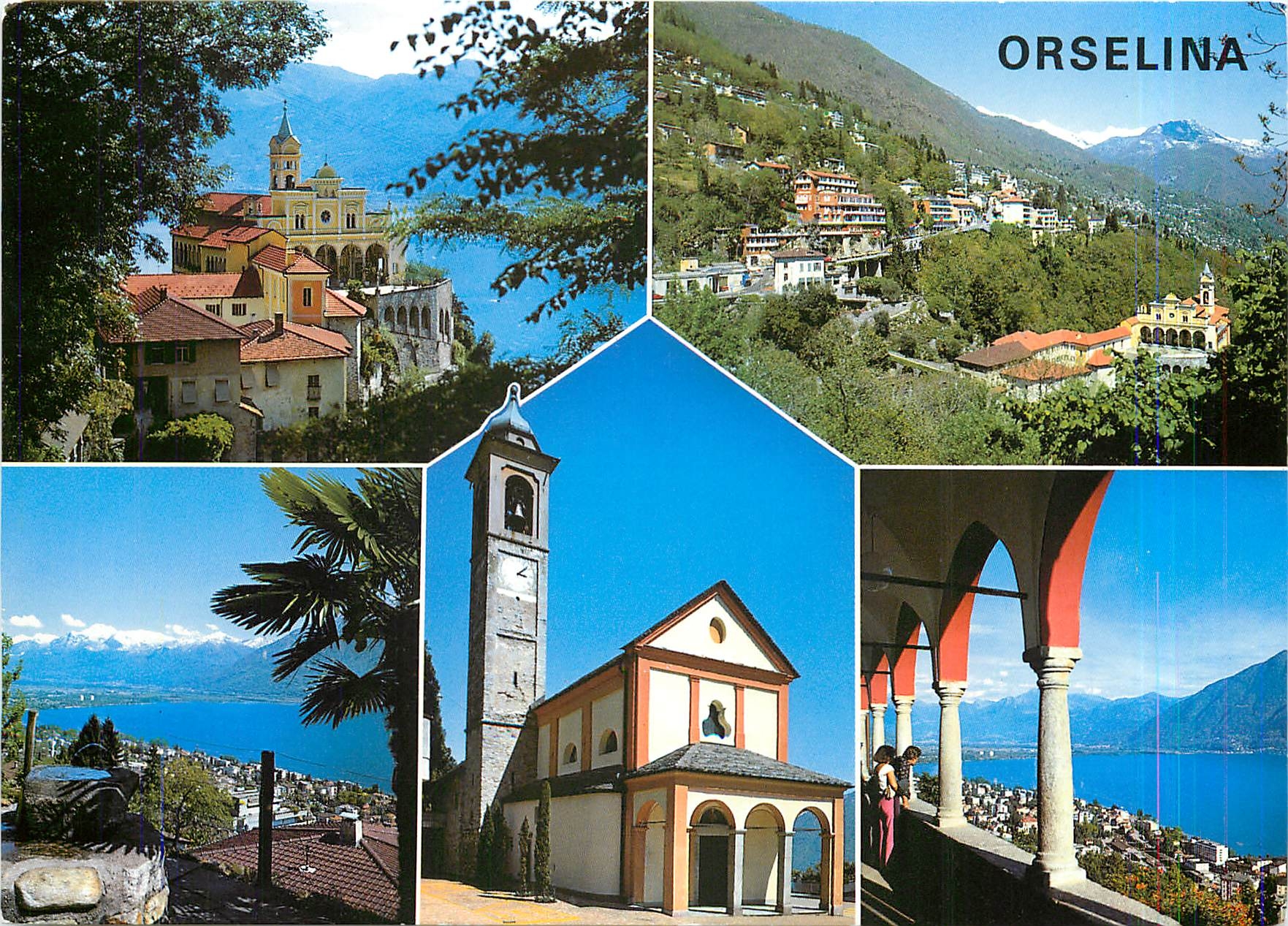 CPM Orselina TI Sopra Locarno Sanctuario Wallfahrtsort Madonna del Sasso 