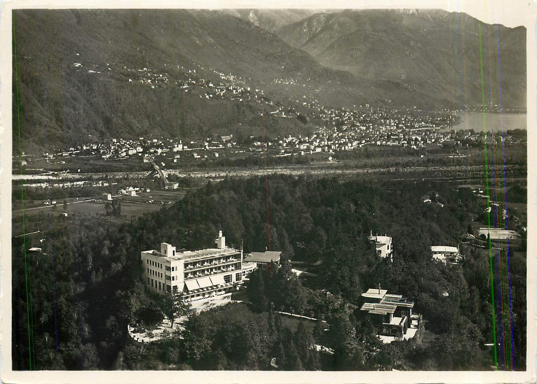 CPM Hotel Monte Verita Blick gegen Locarno Ascona Schweiz 
