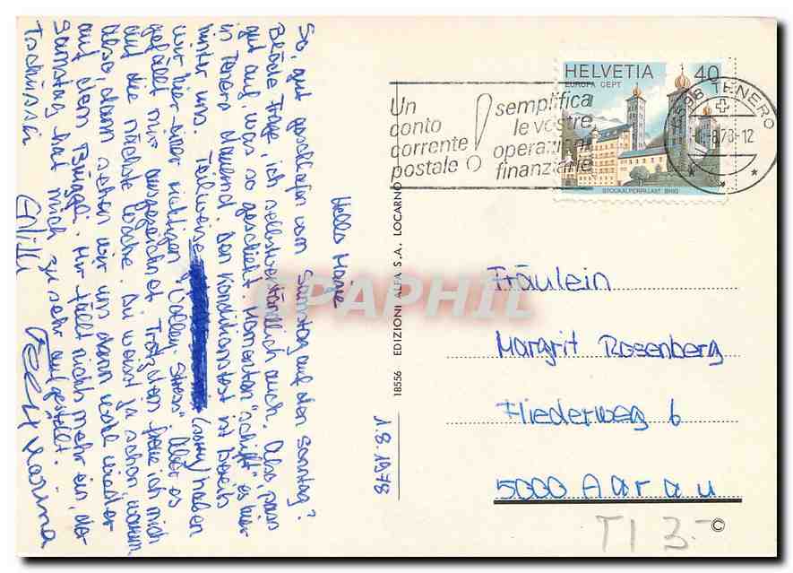 CPM Verzasca Valle Pittoresca  — Verso