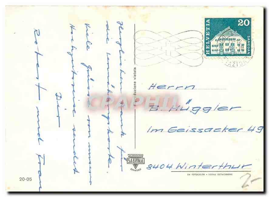 CPM Saluti dal Ticino Svizzera Chiasso Dogana S Gottardo Locarno  — Verso