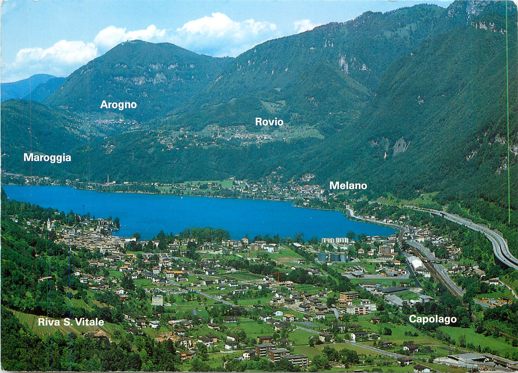 CPM Riva San Vitale Maroggia in fondo Melano Maroggia 