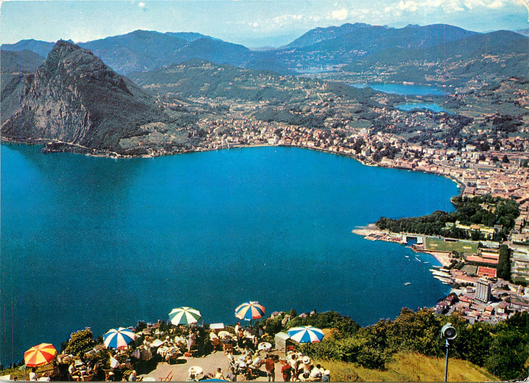 CPM Lugano Veduta dalla vetta del Bre 